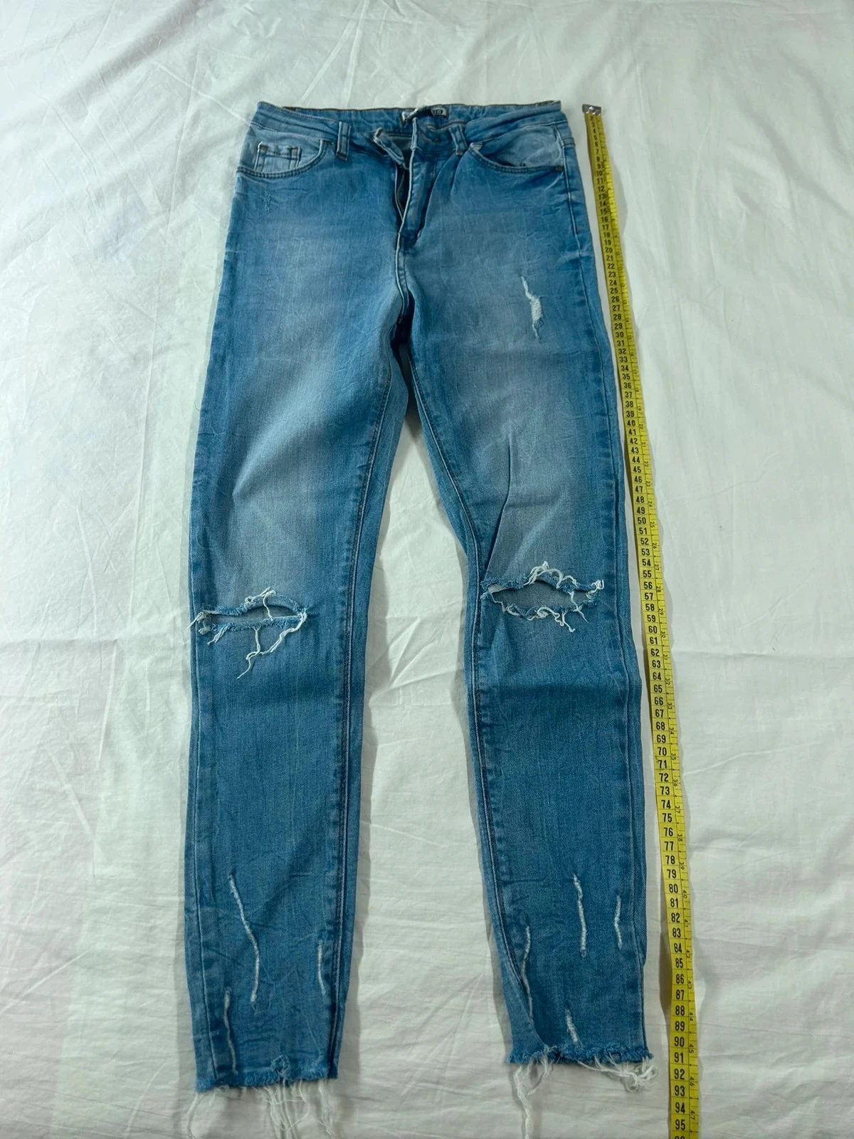 Jean bleu skinny troué rich star